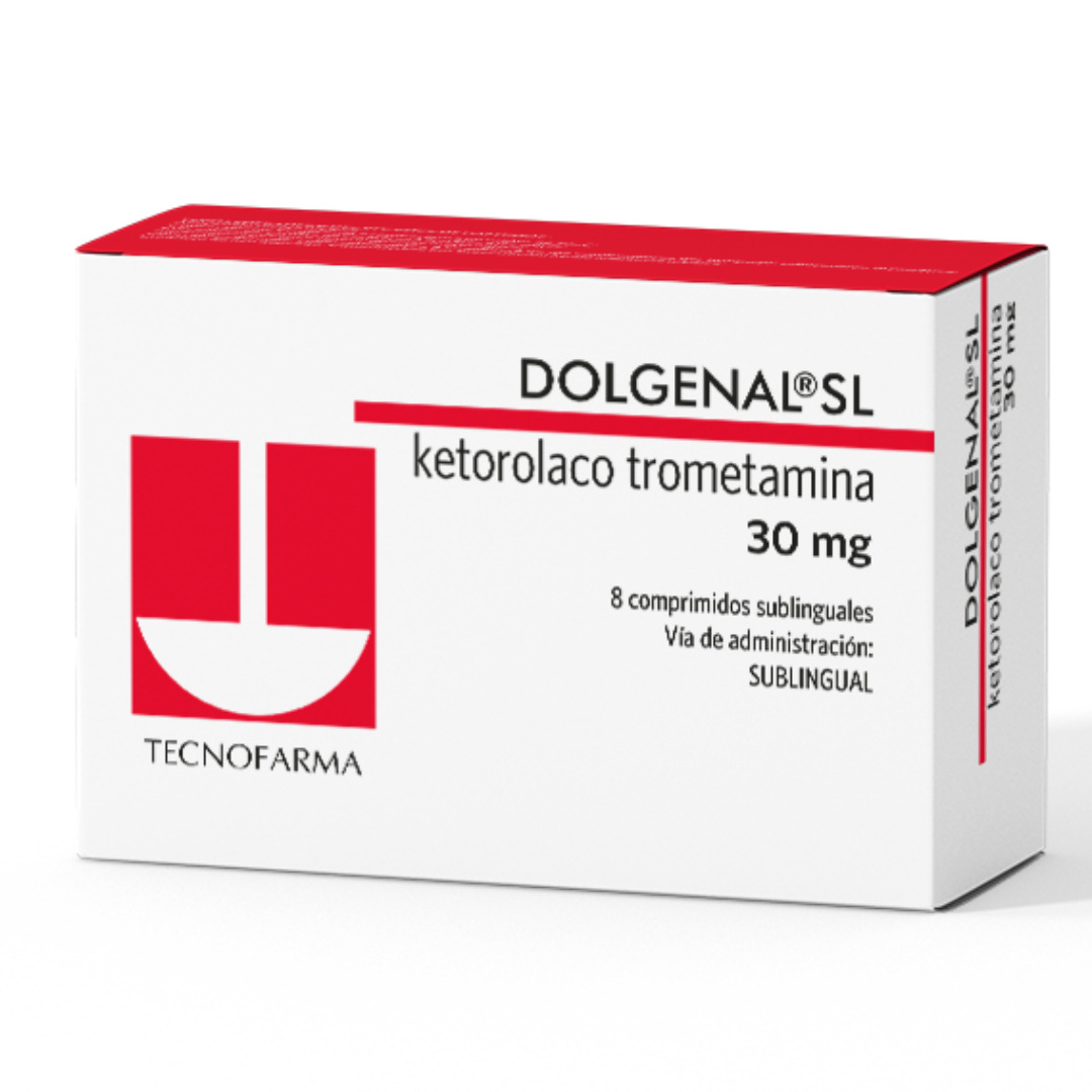 DOLGENAL KETOROLACO 30MG TAB SL X 8